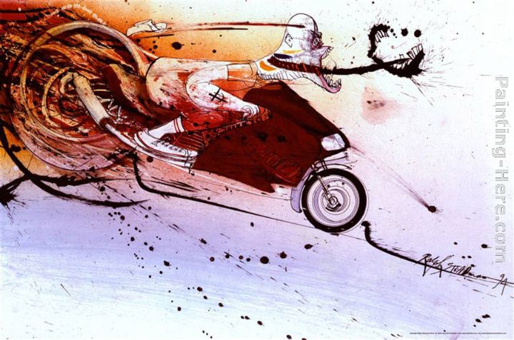 Ralph Steadman Art Hunter on Ducati